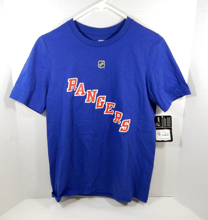 2017 Youth New York Rangers Brady Skjei #76 N&N Blue Hockey T-Shirt NHL L