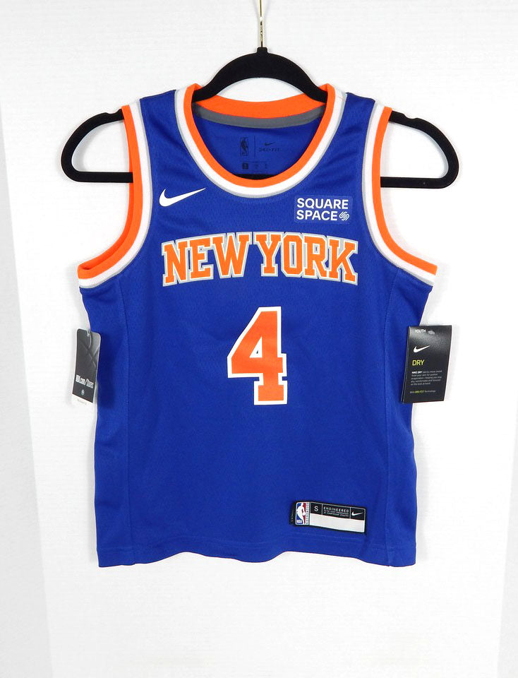 2021-22 Youth New York Knicks Derrick Rose #4 Swingman Blue Jersey Nike S
