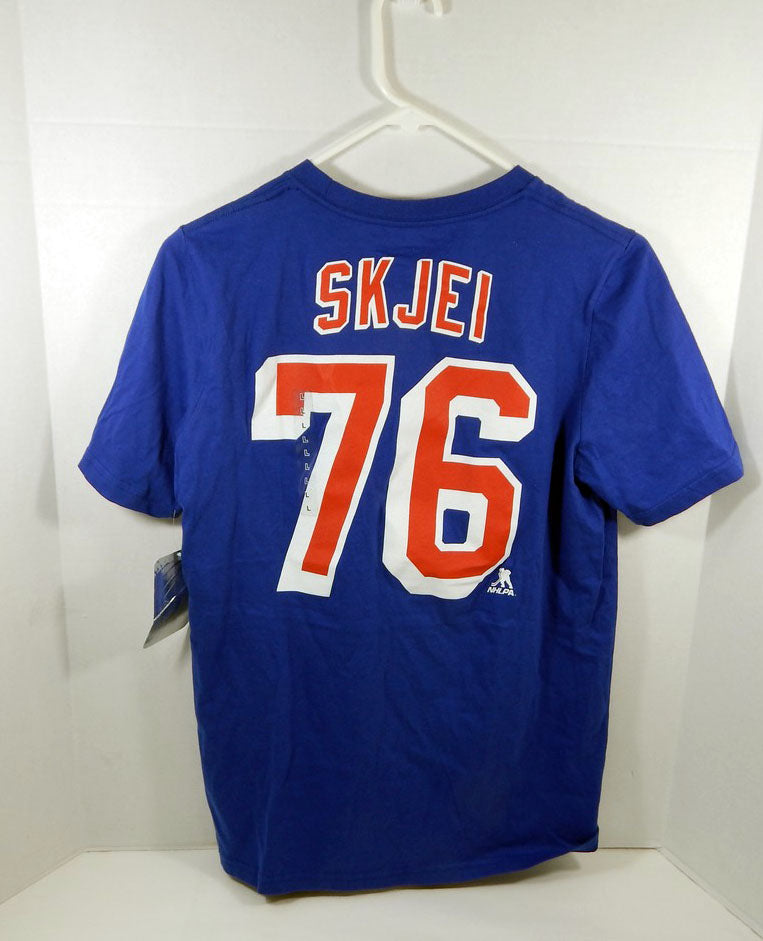 2017 Youth New York Rangers Brady Skjei #76 N&N Blue Hockey T-Shirt NHL L Pic2