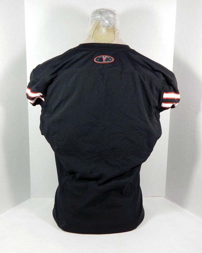 2023 Under Armour Texas Tech Blank Game Issued Jersey Front Logo Black Size 46 Pic2