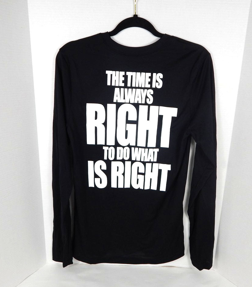 2024-25 NBA Basketball Team Issued Black L/S Shirt Martin Luther King Jr. Nike S Pic2
