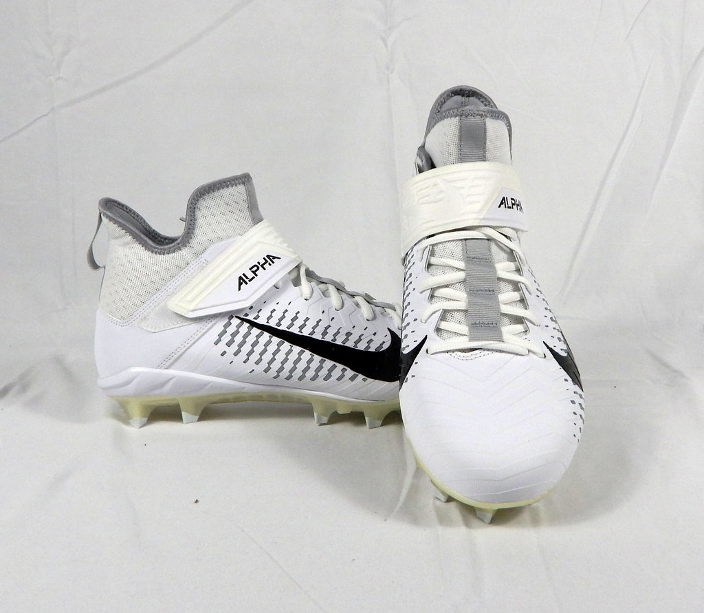 Nike ALPHA Menace Midtop Steelers White Football Cleats Size 10.5 BV3951-100