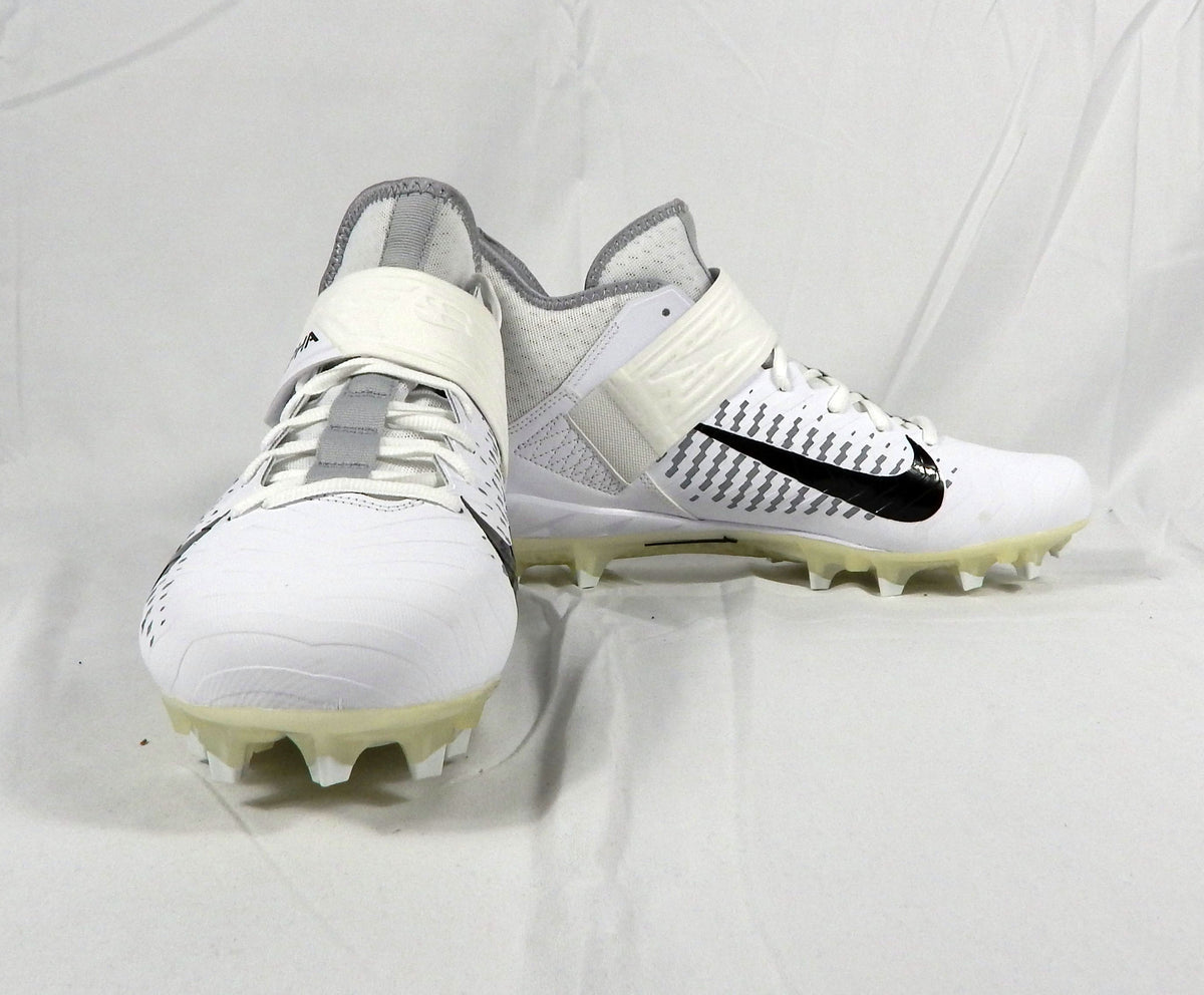 Nike ALPHA Menace Midtop Steelers White Football Cleats Size 10.5 BV3951-100 Pic2