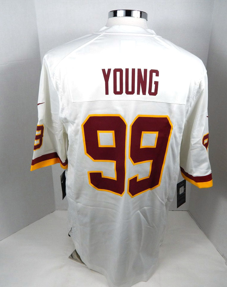 2018-19 Mens Washington Redskins Chase Young #99 On Field White Jersey Nike L Pic2