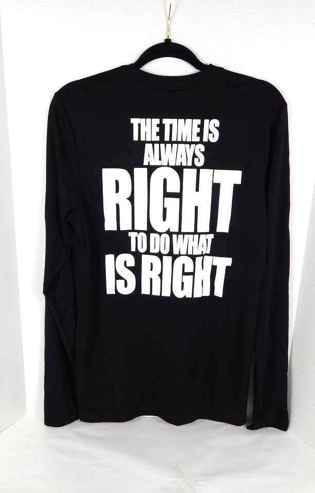 2024-25 NBA Basketball Team Issued Black L/S Shirt Martin Luther King Jr. Nike M Pic2
