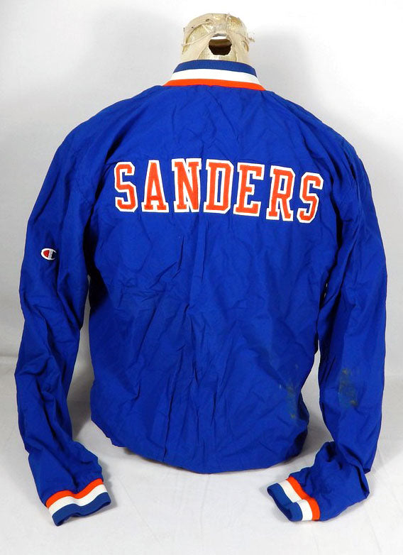 Mens 1991-92 Cleveland Cavaliers Mike Sanders #33 Warm-ups Blue S 46/36 Champion Pic2