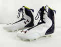 2012 Auburn Under Armour PowerClamp MC White/Navy/Orange Football Cleats 16