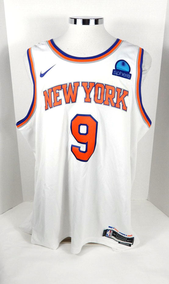2022-23 Mens New York Knicks RJ Barrett #9 Swingman White Jersey Nike 56
