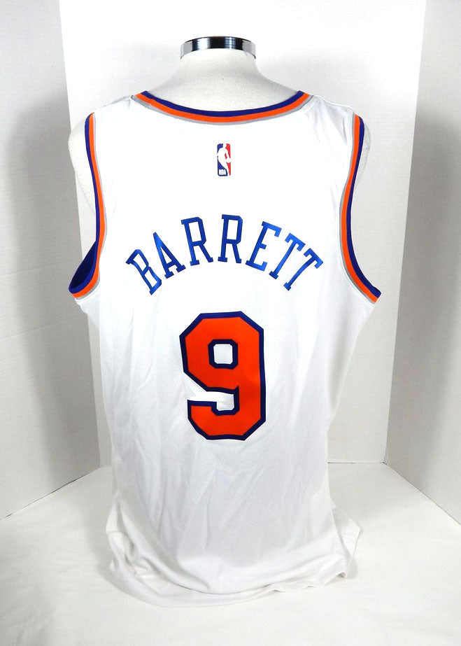 2022-23 Mens New York Knicks RJ Barrett #9 Swingman White Jersey Nike 56 Pic2