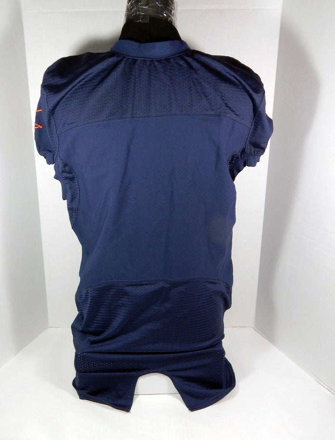 2007-12 Nike Virginia Cavaliers Blank Game Issued Jersey ACC Patch Navy Size 48 Pic2