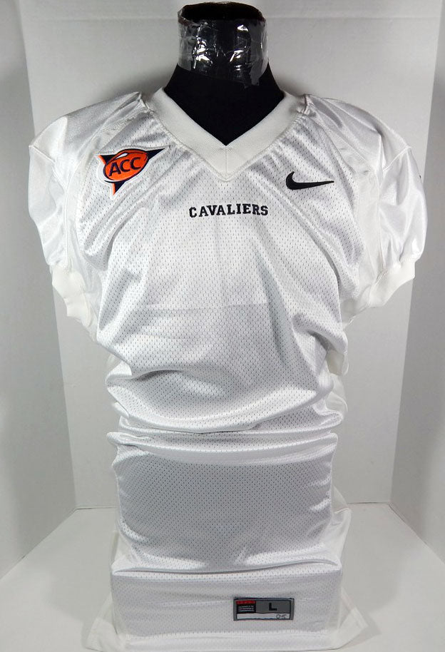 2000's Nike Virginia Cavaliers Blank Game Issued Jersey ACC patch White Size L