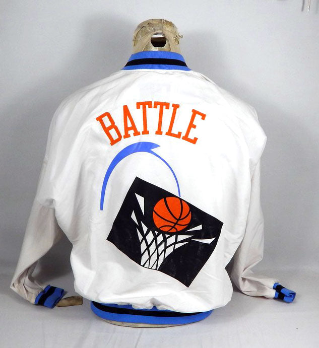 Mens 1994-95 Cleveland Cavaliers John Battle #10 Warm-ups White S 44/34 Champion Pic2