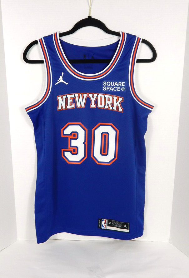2021-22 Mens New York Knicks Julius Randle #30 Swingman Blue Jersey Jordan 40