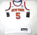 2019 Youth New York Knicks Dennis Smith Jr #5 Swingman White Jersey Nike S