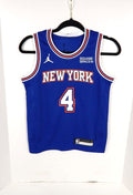 2020-21 Youth New York Knicks Derrick Rose #4 Swingman Blue Jersey Jordan S