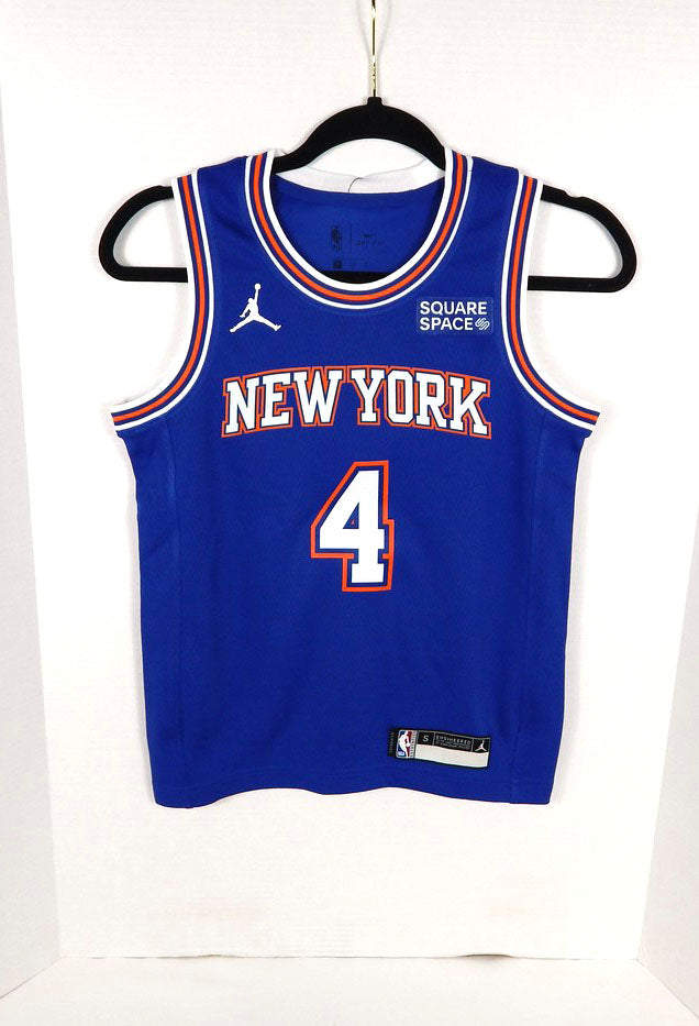 2020-21 Youth New York Knicks Derrick Rose #4 Swingman Blue Jersey Jordan S