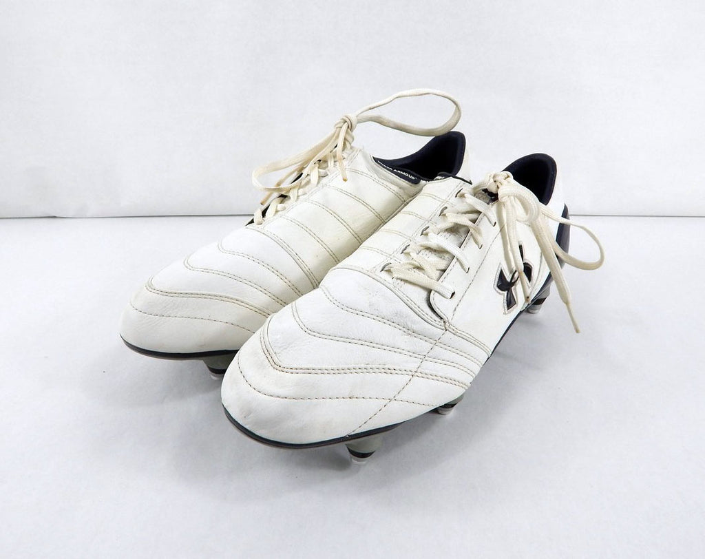 2010 Utah State Under Armour Dominate H2OI FG White/Navy Soccer Cleats 11.5 Pic2