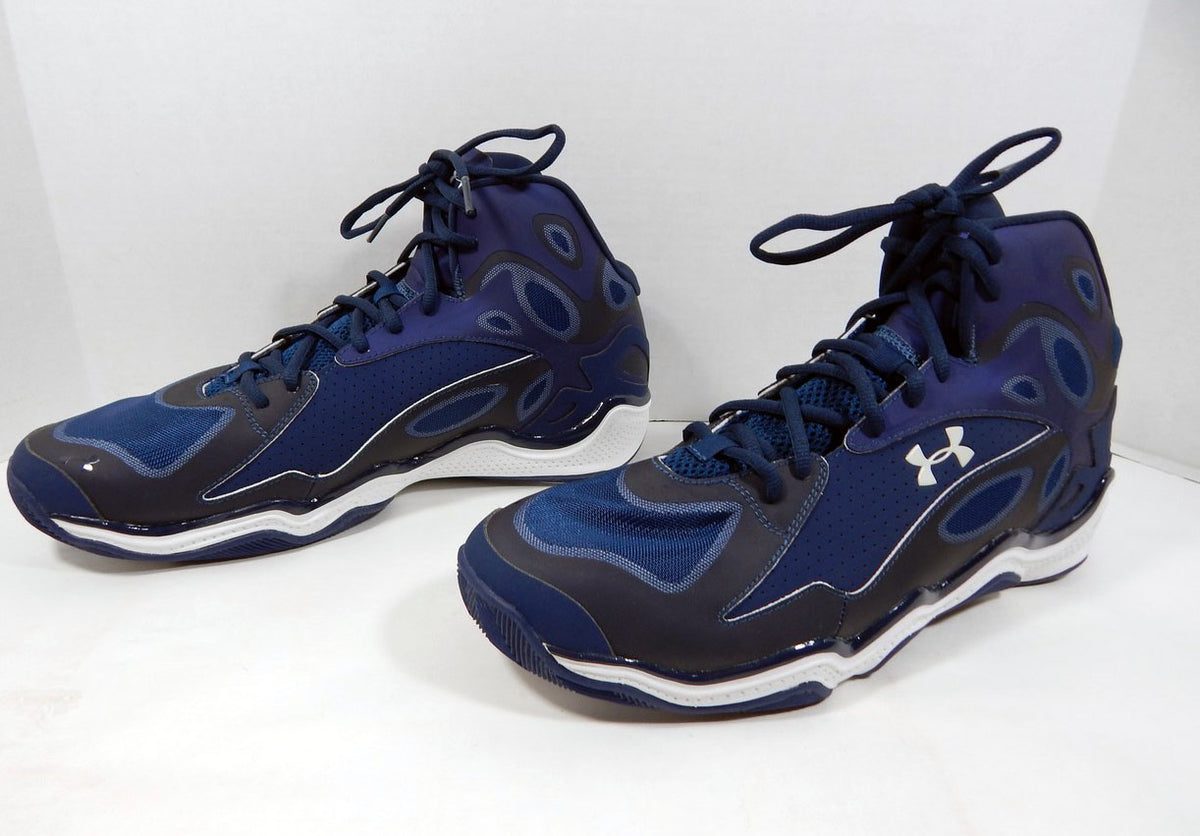 2013 Auburn Tigers UA TB ANATOMIX ANOMALY Navy Basketball Shoes Size 13