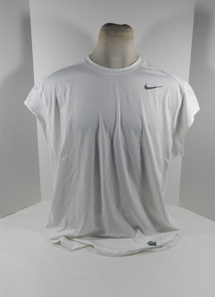 Mens TCU Horned Frogs Team Issued Pro Combat Fitted White/Grey Shirt Nike 3XL