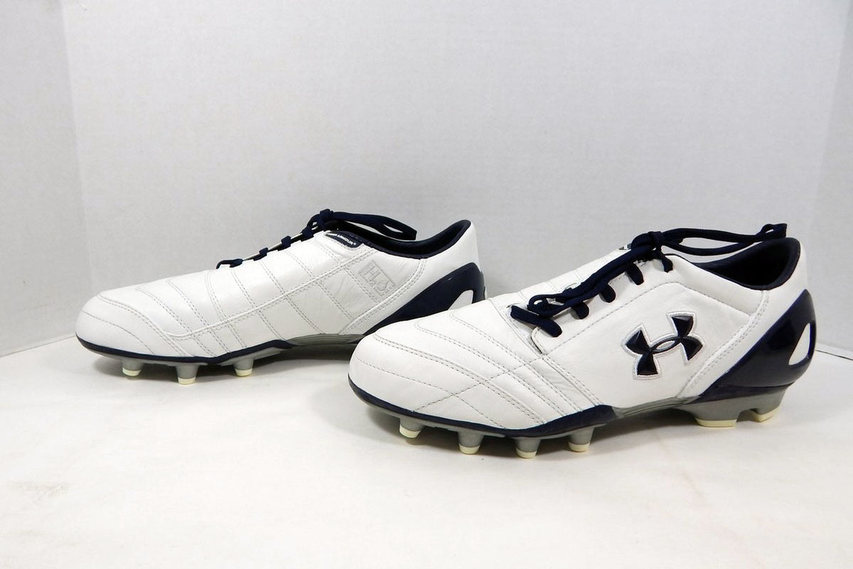 2010 Auburn Tigers UA Dominate H2O White/Navy Soccer Cleats Size 11