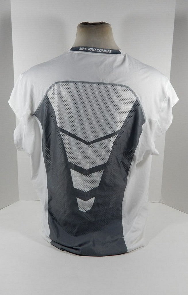 Mens TCU Horned Frogs Team Issued Pro Combat Fitted White/Grey Shirt Nike 3XL Pic2