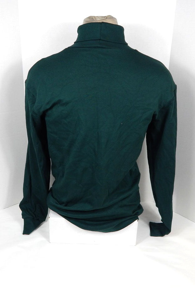 2000s Mens Tampa Bay Rays Authentic Team Issued Green Turtleneck Majestic 2XL Pic2