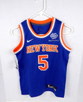2018 Youth New York Knicks Dennis Smith Jr #5 Swingman Blue Jersey Nike S