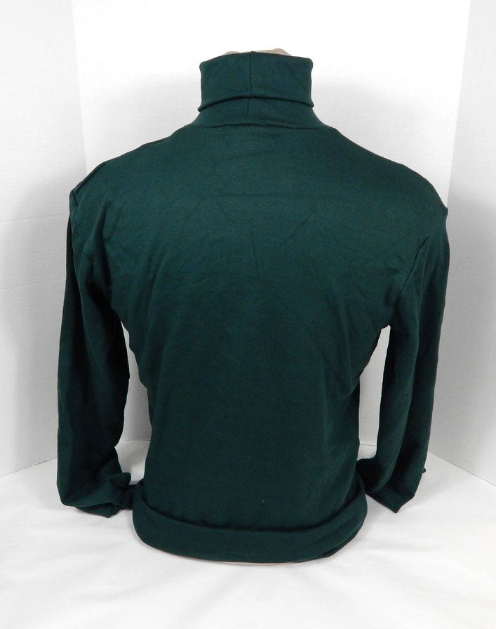 2000's Mens Tampa Bay Rays Authentic Team Issued Green Turtleneck Majestic XL Pic2