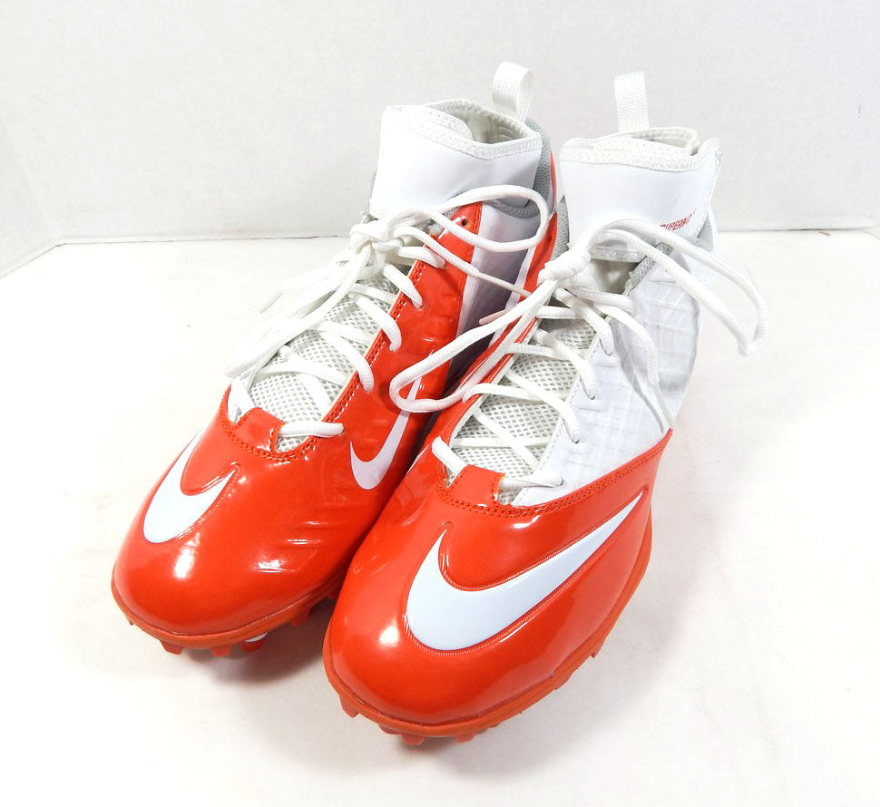 2012 Virginia Cavaliers Nike Lunar Super Bad Pro TD White Football Cleats 14 Pic2