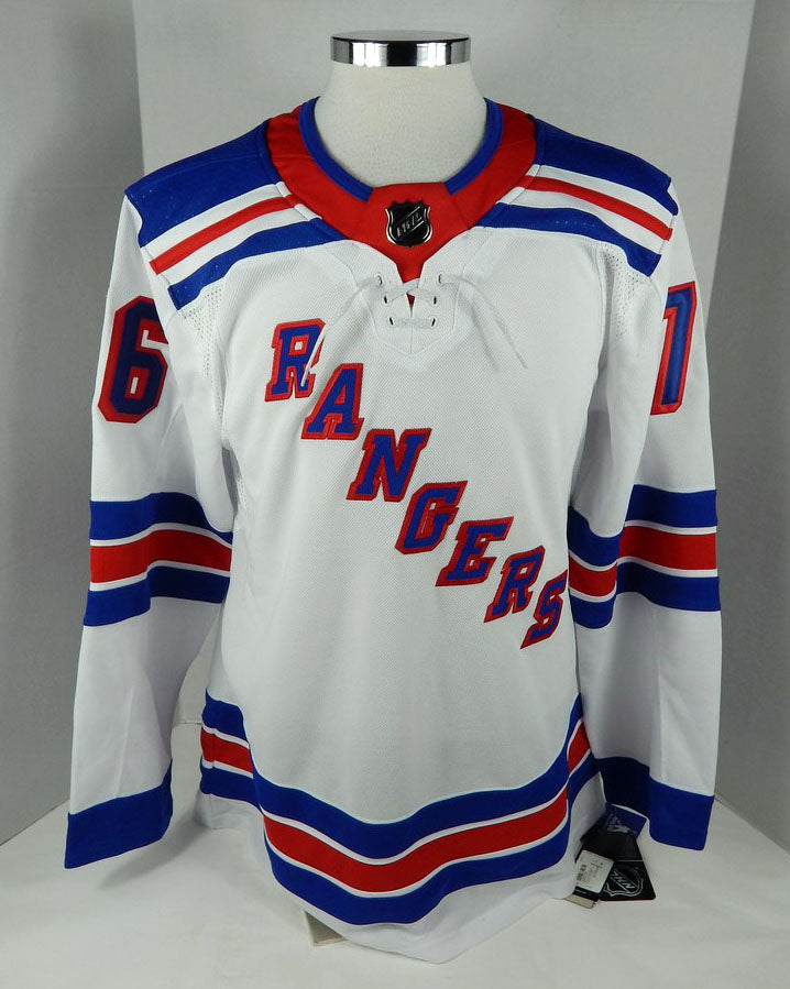 2017-18 Adult New York Rangers Brady Skjei #76 Home Game White Jersey Adidas 46