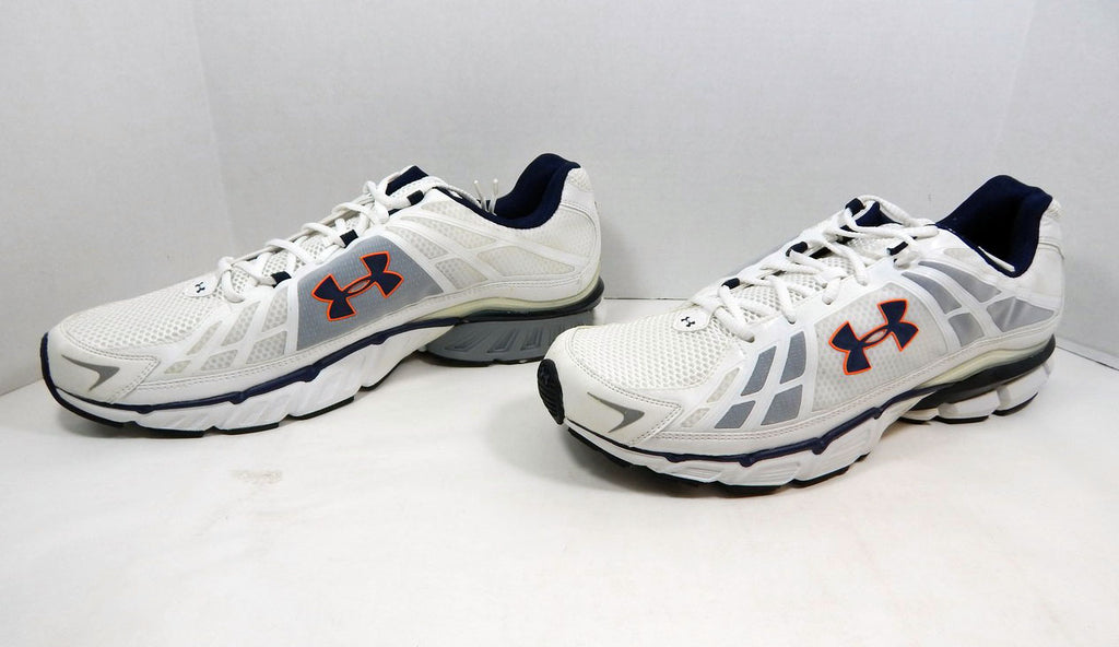 2011 Auburn Tigers Under Armour Chase White Running Shoes 18