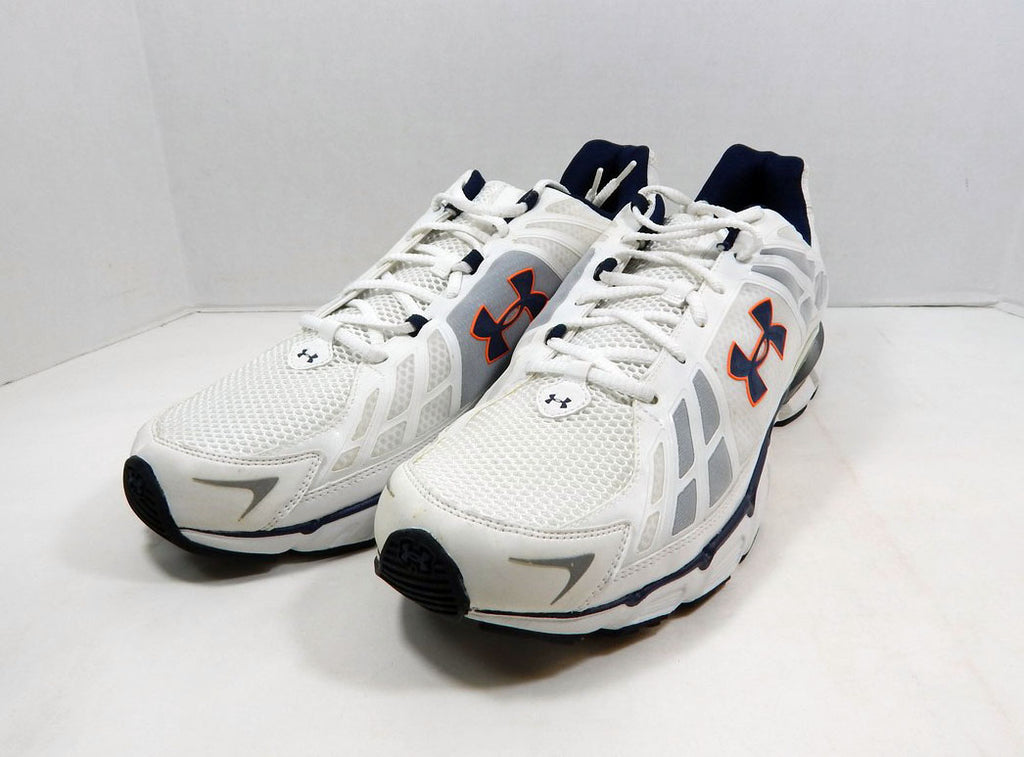 2011 Auburn Tigers Under Armour Chase White Running Shoes 18 Pic2