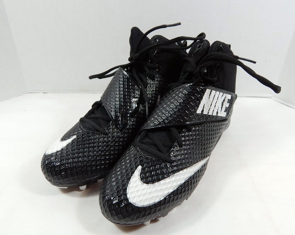 Utah State Aggies Nike Lunarbeast Pro TD CF Black/White Football Cleats 14 2016 Pic2