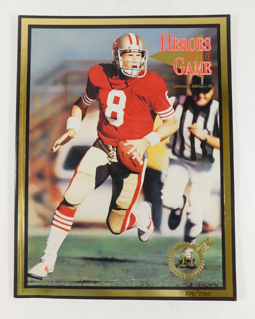 1995 Steve Young Heroes of the Game Issue 30 Magazine #'d/7500