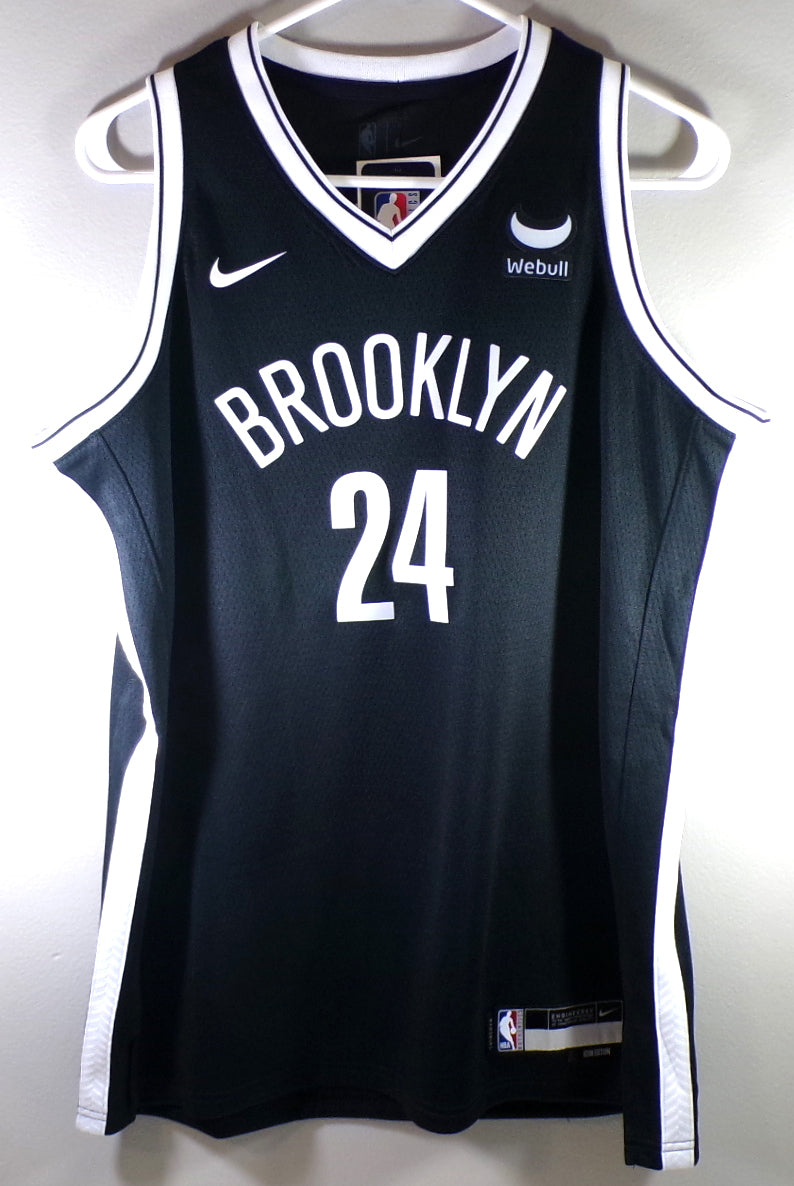 Cam Thomas #24 Brooklyn Nets Nike Swingman Icon Jersey Black Youth L
