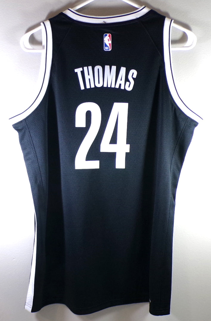 Cam Thomas #24 Brooklyn Nets Nike Swingman Icon Jersey Black Youth L Pic2
