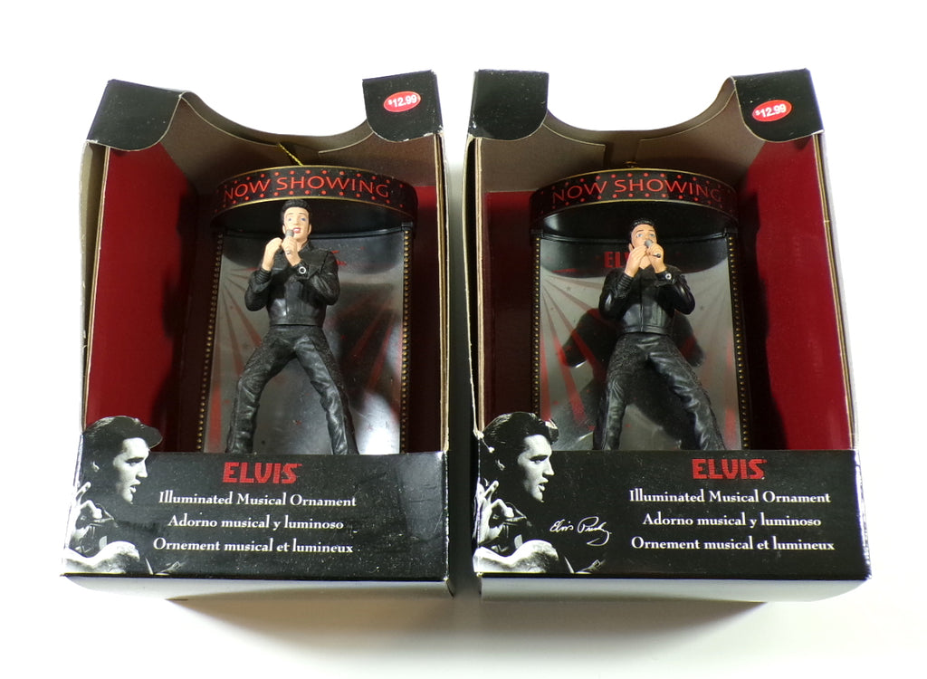 Lot of (2) Elvis Presley Now Showing Musical Ornaments "That's All Right" NIP