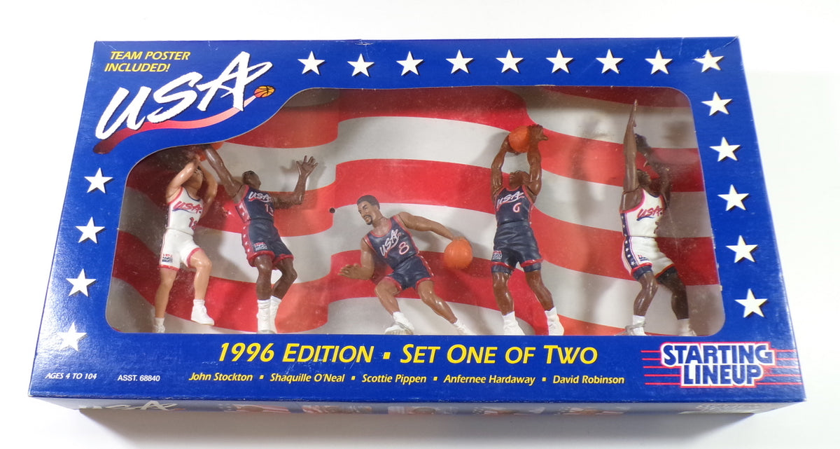 1996 Starting Lineup Team USA Basketball Sets 1 & 2 In Boxes Hill Pippen Shaq Pic2
