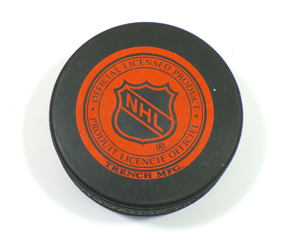Anaheim Mighty Ducks Official Trench NHL Vintage Hockey Puck Pic2