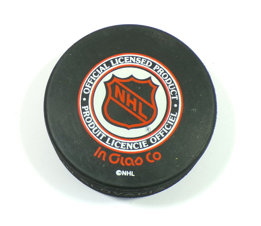 Carolina Hurricanes Official In Glas Co NHL Vintage Hockey Puck Pic2