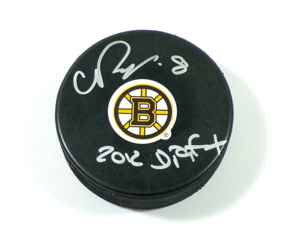Cody Payne 2012 Draft Signed Boston Bruins Hockey Puck Autograph Auto