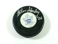Allan Stanley #26 Signed Toronto Maple Leafs In Glas Co Hockey Puck Auto