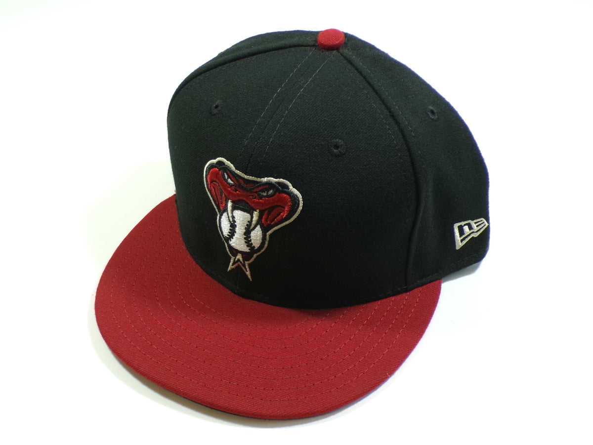 Arizona Diamondbacks Alternate New Era 5950 59Fifty Fitted Hat Black Red 7 3/4