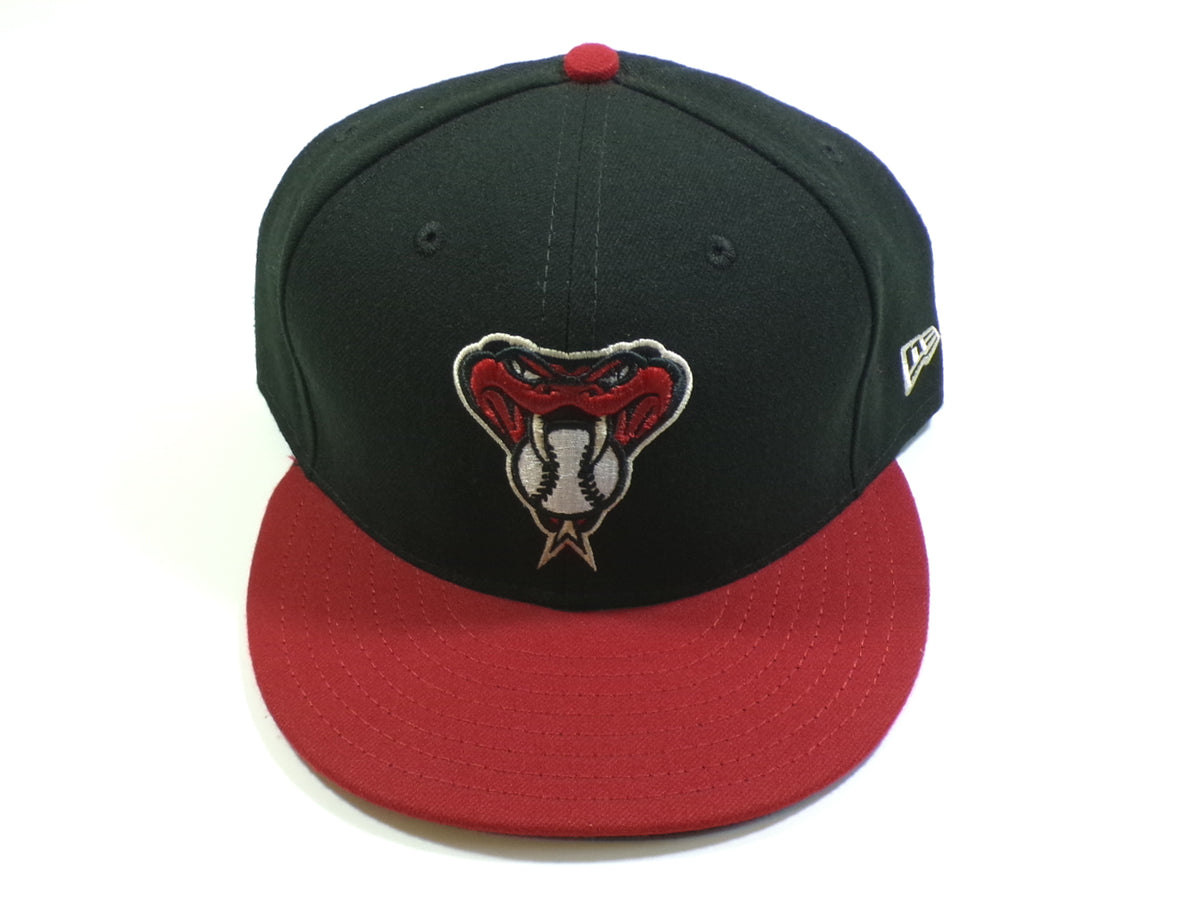 Arizona Diamondbacks Alternate New Era 5950 59Fifty Fitted Hat Black Red 7 5/8 Pic2