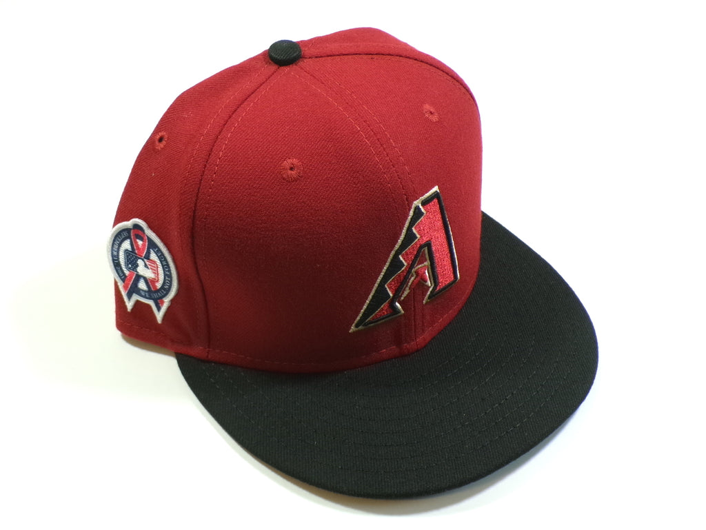 Arizona Diamondbacks 9/11 Memorial New Era 5950 Fitted Hat Black Red 7 7/8