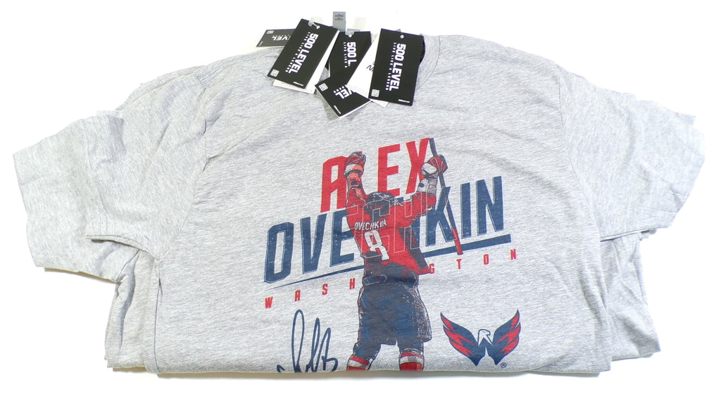 Lot of (5) Alex Ovechkin Washington Capitals 500 Level T-Shirts New Med Small