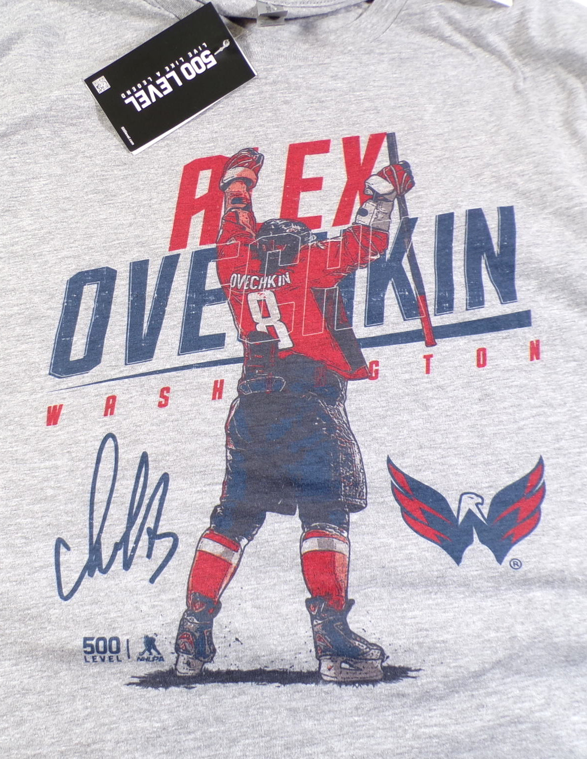 Lot of (5) Alex Ovechkin Washington Capitals 500 Level T-Shirts New Med Small Pic2