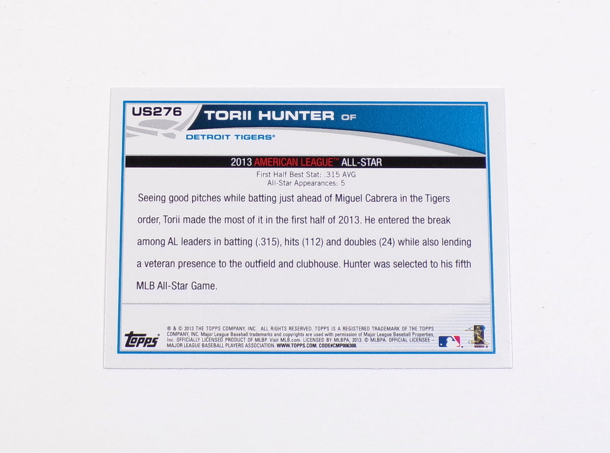 2013 Topps Update Torii Hunter SP #US276 Group Shot Pic2