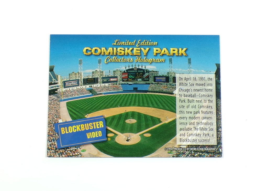 1994 Blockbuster Video Stadium Holograms Comiskey Park Limited Edition Card Pic2