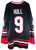 Bobby Hull #9 Signed Chicago Blackhawks Hockey Jersey Autograph Auto BAS COA
